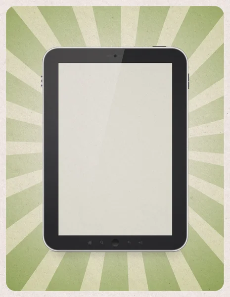 Digital tablet on retro background — Stock Photo, Image