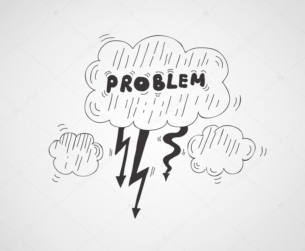 Problem symbol illustration