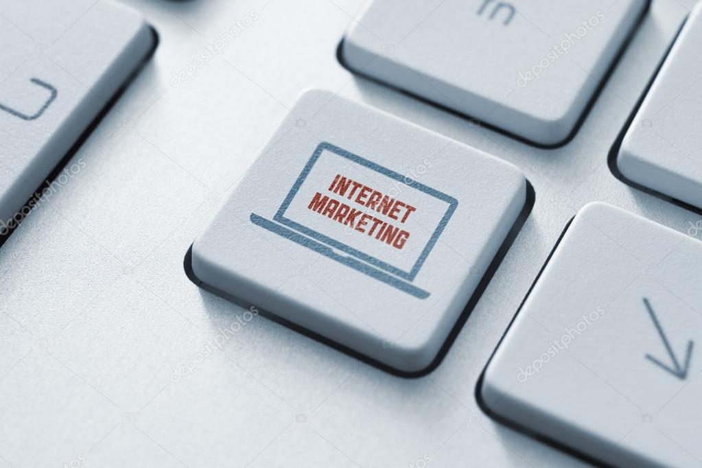 Internet marketing button concept