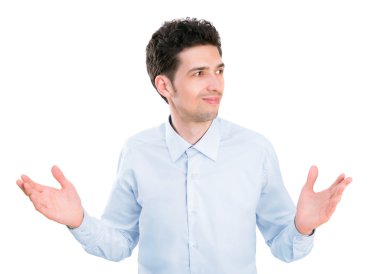 Confused businessman clipart