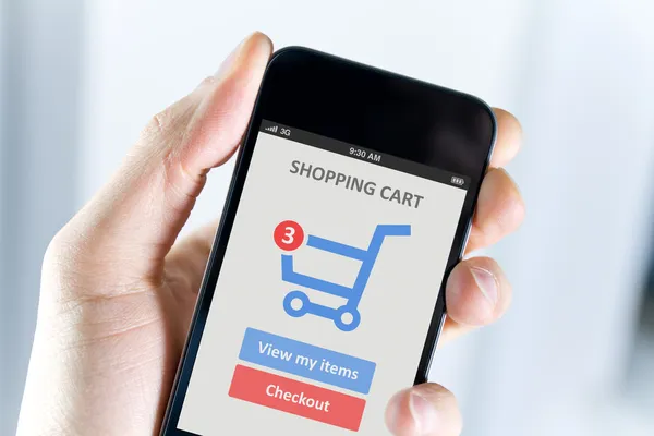 Shopping mobile — Foto Stock