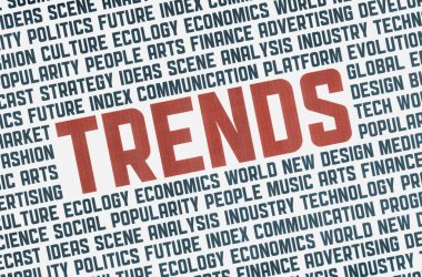 Trendler illüstrasyon kavramı