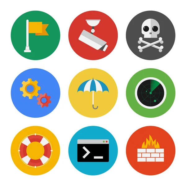 Conjunto de iconos de seguridad de Internet — Vector de stock