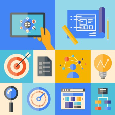 Web sitesi geliştirme illüstrasyon kavramı