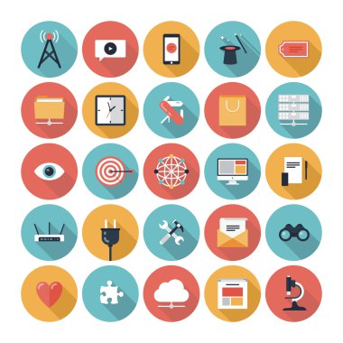 SEO ve web Icons set