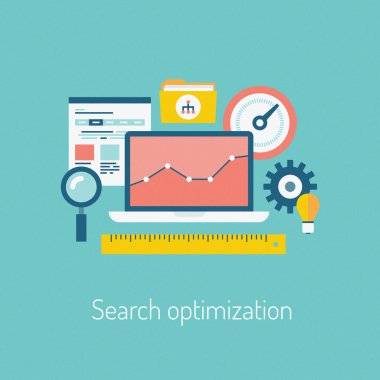 Search optimization illustration concept clipart