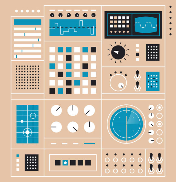 Абстрактная панель управления
