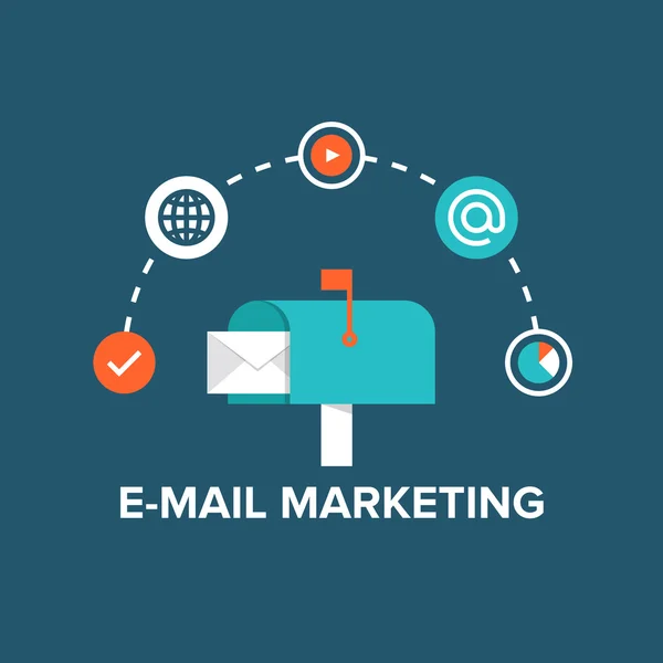 Marketing por e-mail — Vetor de Stock