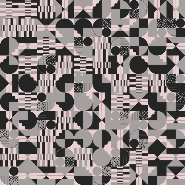 Dessin Vectoriel Inspiré Art Brutaliste Réalisé Avec Des Formes Géométriques — Image vectorielle