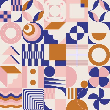 Dijital kolaj grafikleri, vektör soyut formları ve üretici geometrik şekillerle yapılmış, web arkaplan, poster tasarımı, dergi ön sayfası, yüksek teknoloji baskısı, kapak resmi.