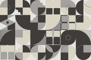 Brutalist Art soyut geometrik şekiller ve kalın formlarla yapılmış vektör desenleri esinlenmiştir. Poster, kapak, sanat, sunum, baskı, kumaş, duvar kağıdı ve benzeri dijital grafik tasarımı.