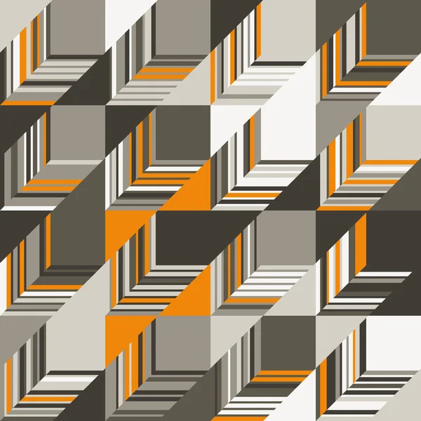 Abstract Vectorpatroon Kunstwerk Gemaakt Met Verschillende Geometrie Vormen Elementen Geometrische — Stockvector