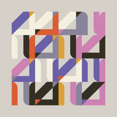 Asgari Sanat, soyut geometri şekilleri ve elementlerle yapılmış vektör desenleri esinlenmiştir. Poster, kapak, resim, sunum, baskı, kumaş, duvar kâğıdı vs. için geometrik tasarım grafikleri.