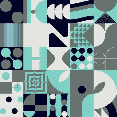 Geometrik soyut vektör desenleri çeşitli geometri şekilleri ve elementlerle yapılmış. Poster, kapak, sanat, sunum, baskı, kumaş, duvar kağıdı ve benzeri dijital grafik tasarımı.