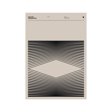 İsviçre estetik grafikleri ve soyut geometrik formlar ve vektör şekilli Helvetica tipografisi ile minimalist stil poster tasarımı. 