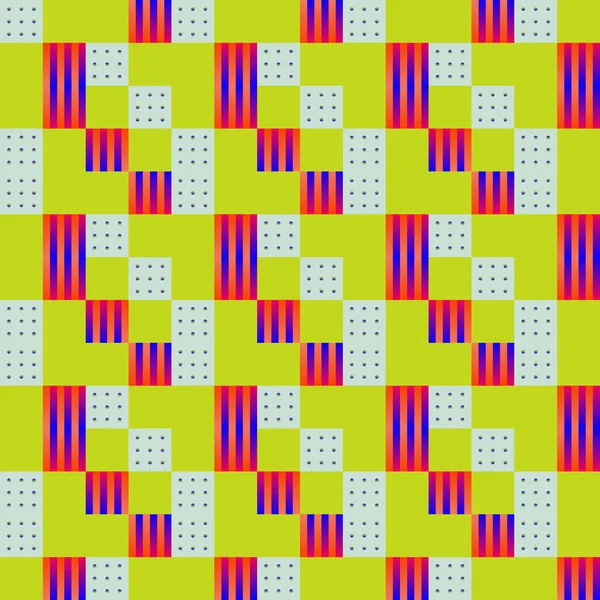 Värikäs Abstrakti Vektori Kuvio Taideteos Tehty Eri Geometrisia Muotoja Elementtejä — vektorikuva
