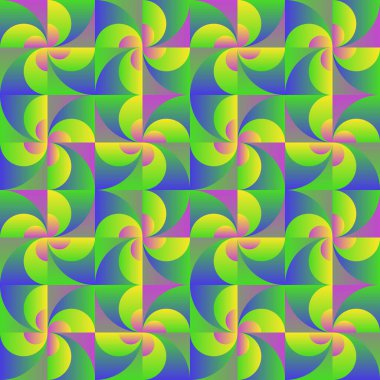 Garip psikedelik renk grafikleri ve soyut geometrik şekiller ve minimalist geometri formlarıyla yapılmış modern vektörsüz desenler. 