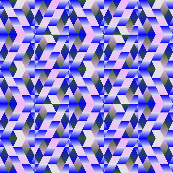 Naadloze Abstracte Vector Patroon Kunstwerk Gemaakt Met Repetitieve Geometrie Vormen — Stockvector