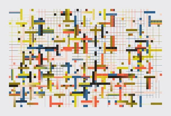 Bauhaus tasarımından esinlenerek soyut geometrik şekiller ve kalın formlarla yapılmış modern sanat deseni. Poster, kapak, resim, sunum, baskı, kumaş, duvar kağıdı ve benzeri dijital grafik ögeleri.