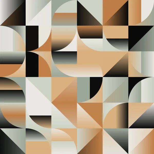 Geometrische Abstracte Vector Patroon Artwork Gemaakt Met Verschillende Geometrie Vormen — Stockvector