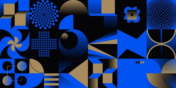 Abstract Patroon Grafisch Ontwerp Geïnspireerd Door Het Modernisme Esthetiek Kunst — Stockvector