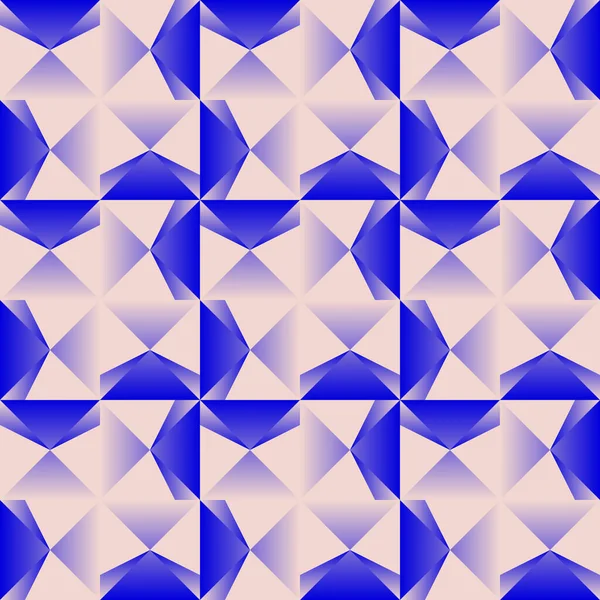 Naadloze Abstracte Vector Patroon Kunstwerk Gemaakt Met Repetitieve Geometrie Vormen — Stockvector