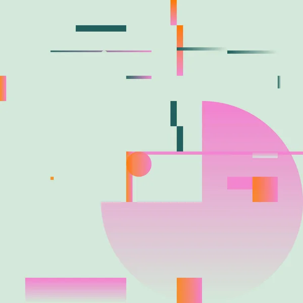 Retro Future Art Inspiroval Vektorový Vzor Umělecké Dílo Abstraktními Geometrickými — Stockový vektor