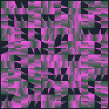 Garip psikedelik renk grafikleri ve soyut geometrik şekiller ve minimalist geometri formlarıyla yapılmış modern vektörsüz desenler. 