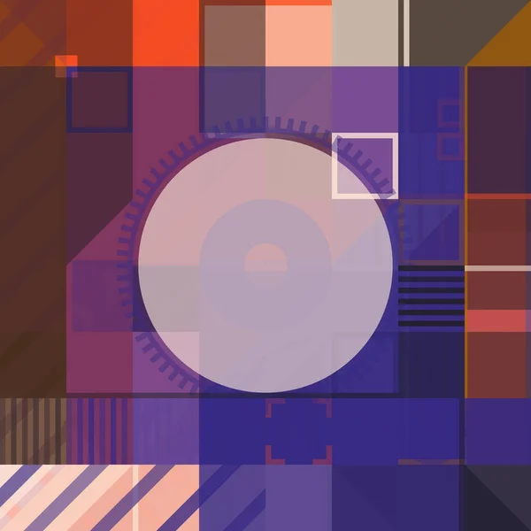Przyszłościowa Grafika Wektorowa Zbudowana Cyfrowych Gradientów Kolorów Abstrakcyjnych Kształtów Geometrycznych Ilustracja Stockowa