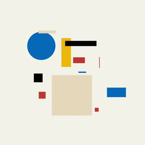 Minimal Art Inspirowane Wektorowe Wzór Grafiki Wykonane Abstrakcyjnych Kształtów Geometrii Grafika Wektorowa