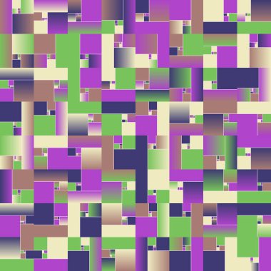 Garip psikedelik renk grafikleri ve soyut geometrik şekiller ve minimalist geometri formlarıyla yapılmış modern vektörsüz desenler. 