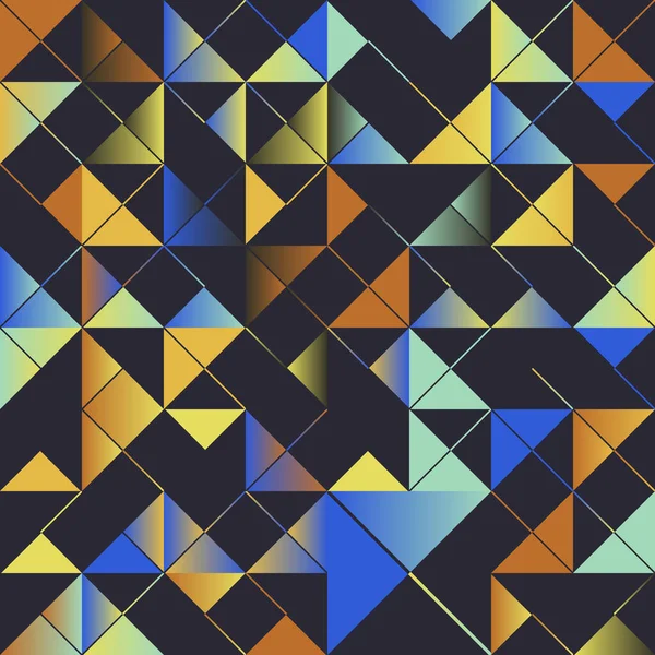 Arte Moderno Patrón Mosaico Hecho Con Formas Geométricas Abstractas Varias Ilustración De Stock