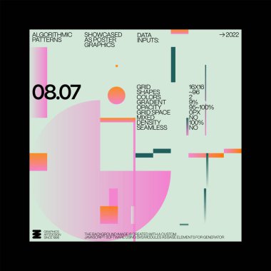 Tekno asit müzik + Rave kültür poster tasarımı vahşi stil grafikleri ve minimalist geometrik formlar ve soyut vektör şekilleriyle inşa edilmiş Helvetica tipografi estetiği. 