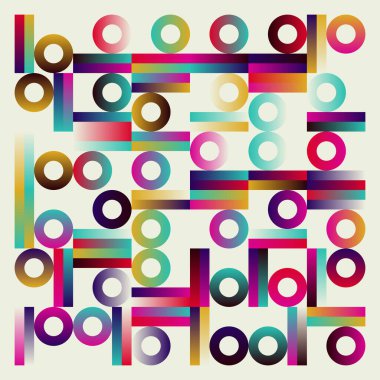 Geometrik soyut vektör desenleri çeşitli geometri şekilleri ve elementlerle yapılmış. Poster, kapak, sanat, sunum, baskı, kumaş, duvar kağıdı ve benzeri dijital grafik tasarımı.