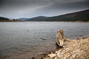 Cloudy lake