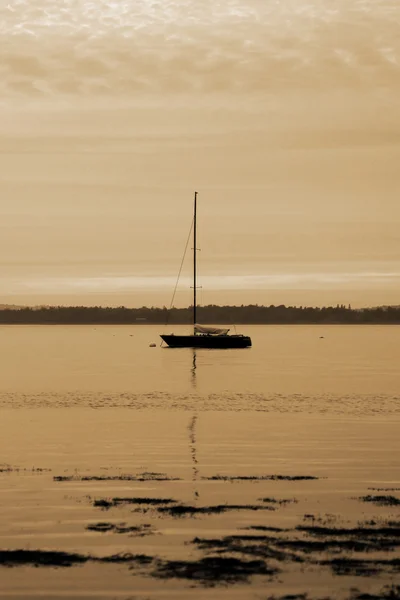 Sepia boat — Stock Photo, Image