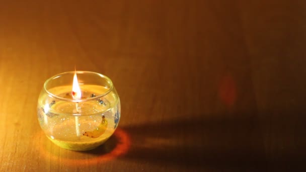 Light is a beautiful candle — Stock Video