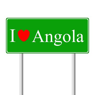 angola, kavram yol işaret seviyorum
