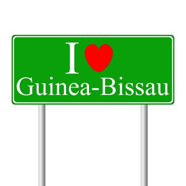 Gine bissau, kavram yol işaret seviyorum