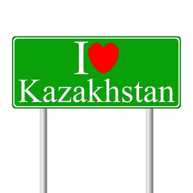 Kazakistan, kavram yol işaret seviyorum