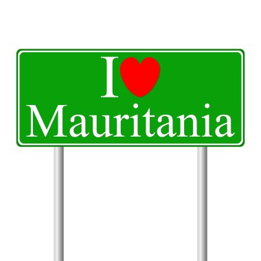 Moritanya, kavram yol işaret seviyorum