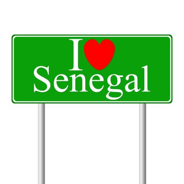 senegal, kavram yol işaret seviyorum