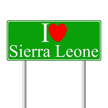 sierra leone, kavram yol işaret seviyorum