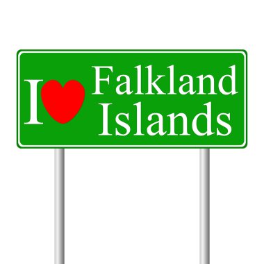 falkland Adaları, kavram yol işaret seviyorum