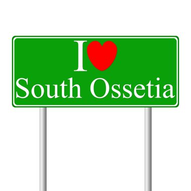 Güney Osetya, kavram yol işaret seviyorum