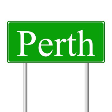 Perth yeşil yol levhası