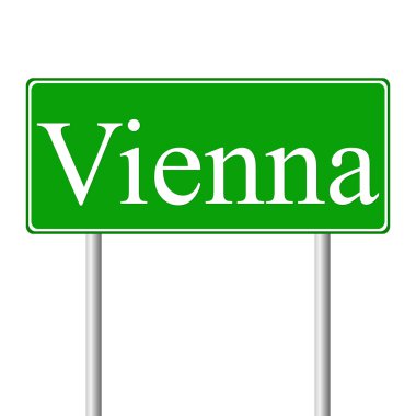 Viyana yeşil yol levhası
