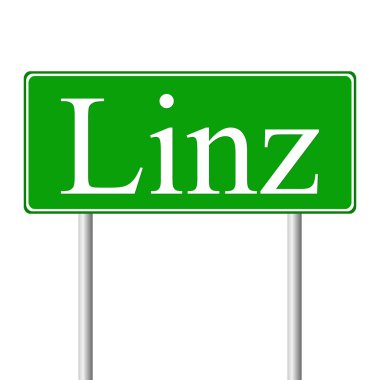 Linz yeşil yol levhası
