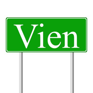 Viyana yeşil yol levhası