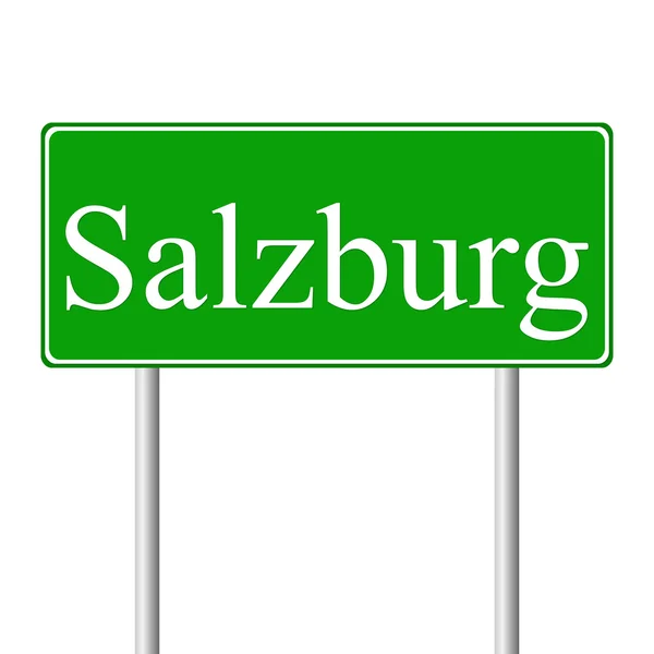 Señal verde de Salzburgo — Vector de stock